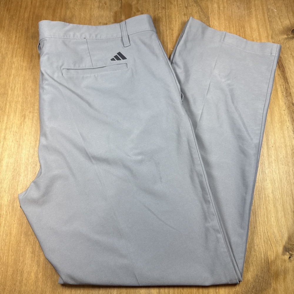 Adidas Golf Pants Men's 38x32 Gray Athleisure Lightweight Stretch Performance